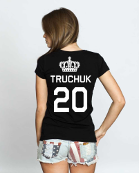 Футболка женская Truchuk 20 (любая фамилия и номер)