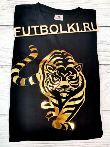 Изображение Футболка мужская Золотой тигр, глянцевое золото